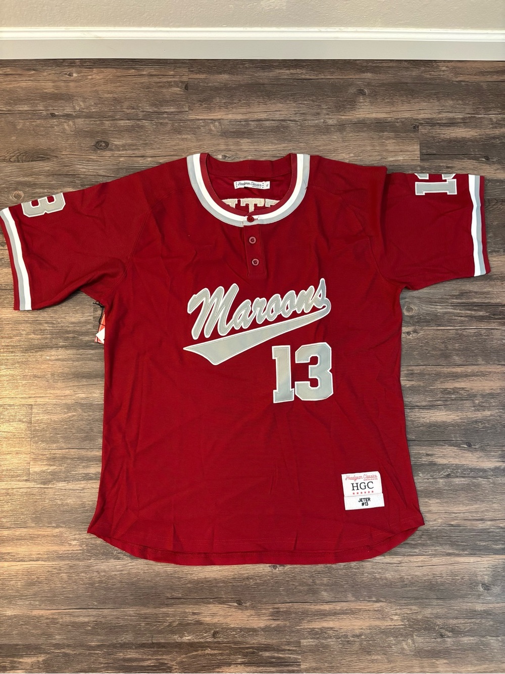 Size XL - Headgear Classics Derek Jeter Kalamazoo Maroons Baseball Jersey